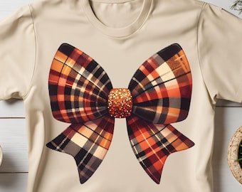 Fall Plaid Coquette Bow Png, Fall Coquette Png, Thanksgiving Png, Fall Shirt Design, Fall Sublimation, Pumpkin Patch Png