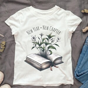 12 New Chapters 365 New Chances PNG, New Year New Chapter Png Svg, Floral Book Png Svg, Retro New Year 2026, New Year 2026 Sublimation