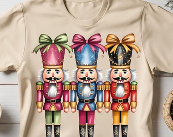Coquette Nutcracker Friends PNG, Retro Christmas Png, Christmas PNG, Nutcracker Png, Christmas Gift, Sublimation Design, Merry Christmas Png
