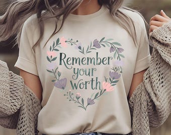 Remember Your Worth Png, Mental Health Month, Mental Health Awareness, Mental Health Matters Png, Positive Vibes Gift, You Are Enough