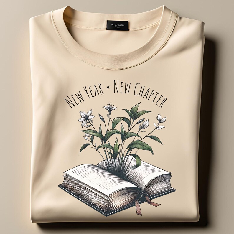 12 New Chapters 365 New Chances PNG, New Year New Chapter Png Svg, Floral Book Png Svg, Retro New Year 2026, New Year 2026 Sublimation