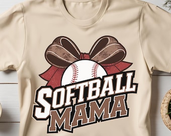 Retro Coquette Softball Png, Softball Mama Png, Sublimation Design, Mama, Retro Softball Png, Softball Mom Png, Sports Png, Softball Bow png