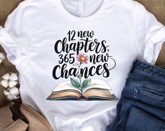 12 Neue Kapitel 365 Neue Chancen PNG, Neues Kapitel Png, Blumenbuch Png, Neues Jahr 2025 Png, Neues Jahr 2025 Sublimation