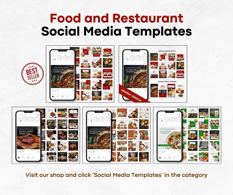 Coffee Shop Template, Instagram Template, Canva Template, Cafe Instagram Templates, Food, Restaurant, Post Template, Social Media Templates