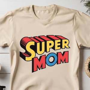 Super Mom Png, Cartoon Png, Mama Png, Mother's Day Shirt Design, Mom Shirt Design, Mama Png