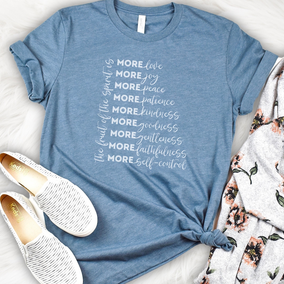 Scripture Tees Fruits of the Spirit, Biblical Faith Tees for Mom, Scripture Quotes Tee ...