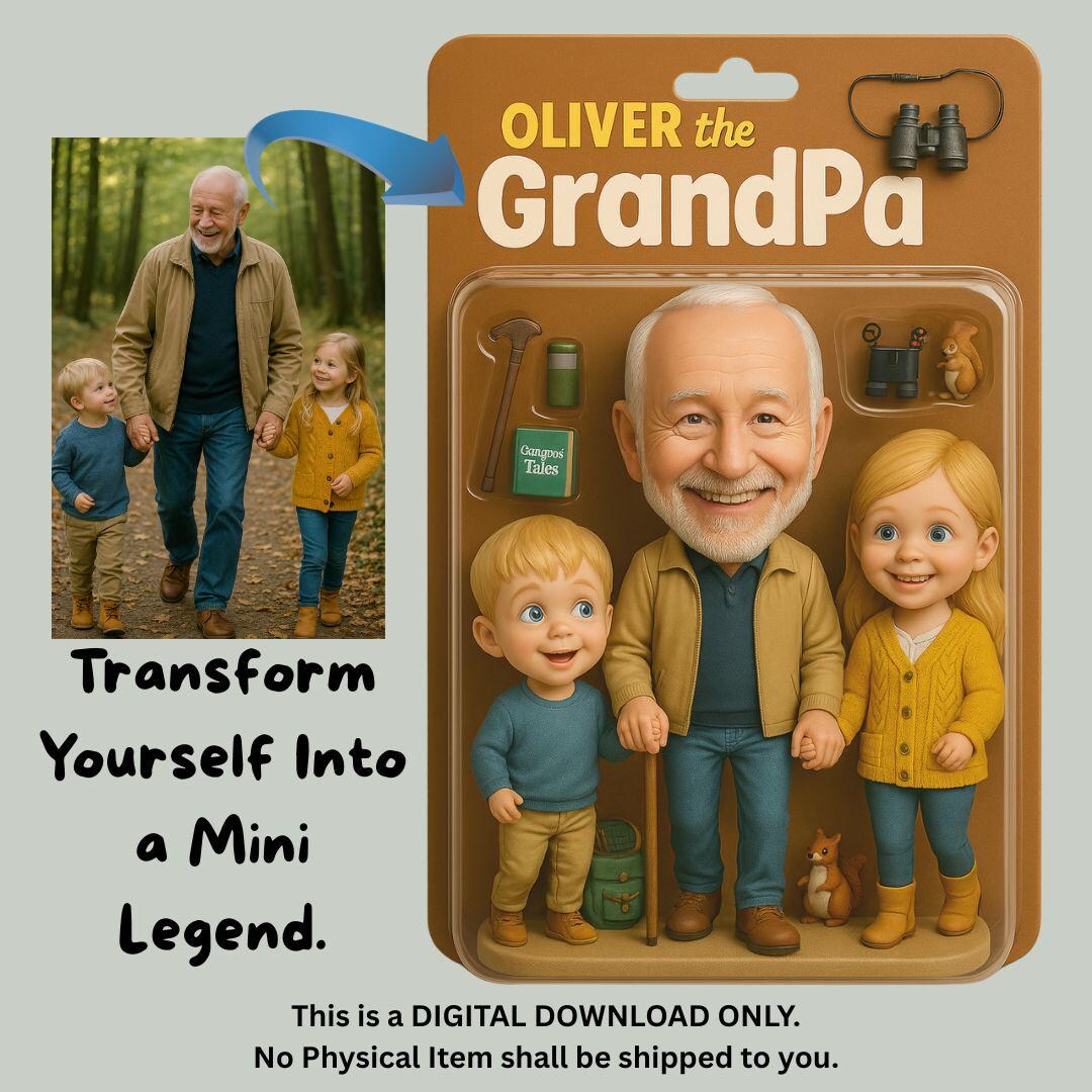 Custom Action Figure Portraits, Custom Toy Box Portrait, Handmade Toy ...