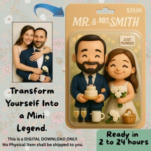 Custom action figure portraits, Custom Toy Box Portrait, Handmade Toy Figure from Your Photo, 3D Collectible Custom Toy Box Portrait