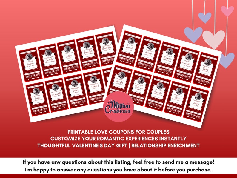 Printable Sex Love Coupon for Couples Naughty Coupon, Gift for Her ...