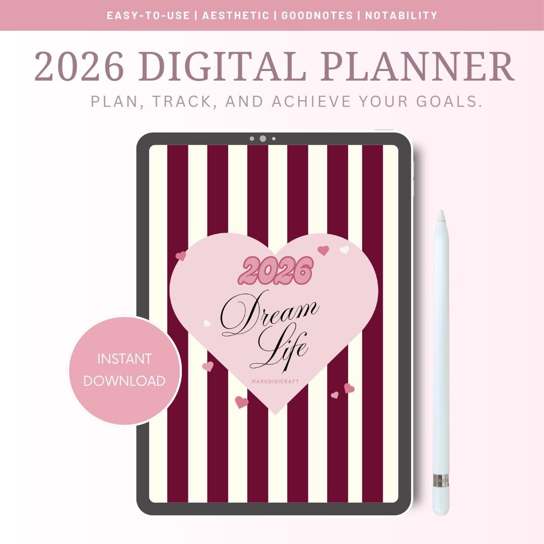 2026 Minimalist Digital Planner | Daily, Weekly, Monthly Goodnotes PDF ...