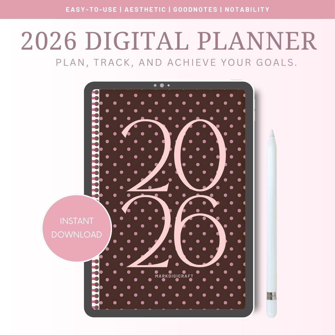 2026 Digital Planner | Minimalist iPad Daily, Weekly, Monthly (digital ...