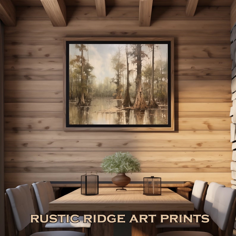 Printable Wall Art, Cypress Trees in the Swamps of Louisiana, With ...