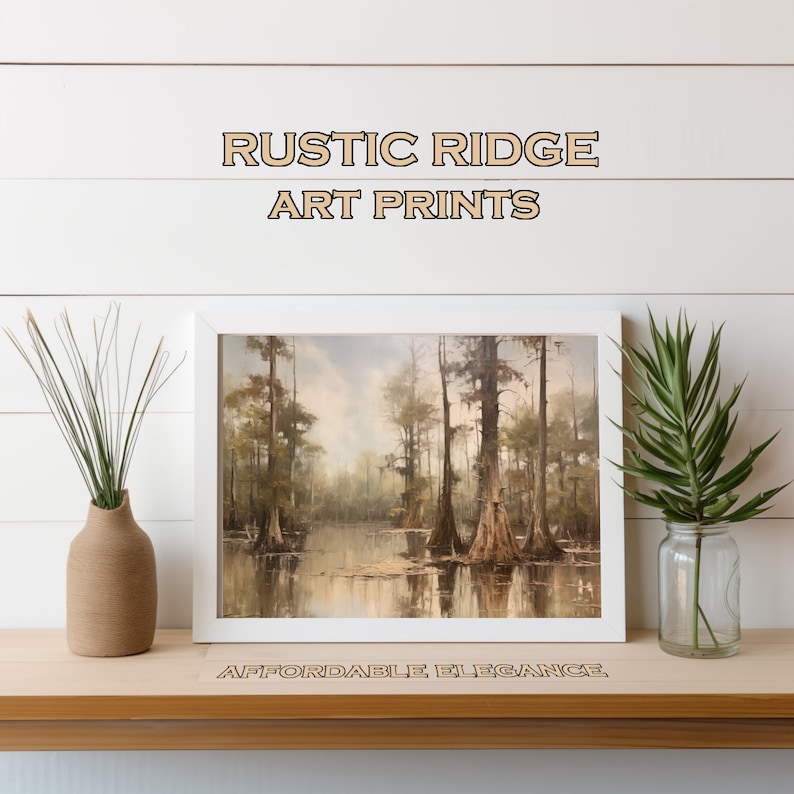 Printable Wall Art, Cypress Trees in the Swamps of Louisiana, With ...