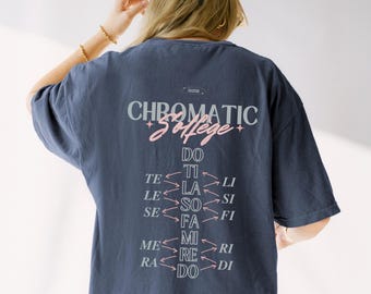 Chromatic Solfege T-Shirt, Choir Gift for Music Teacher