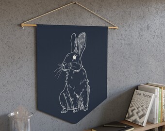 Rabbit Wall Art Pennant