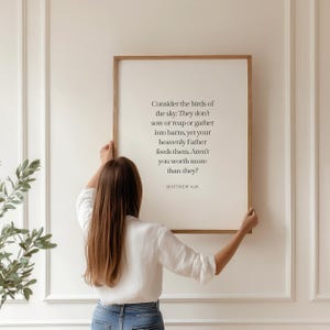 Matthew 6:26, Look At The Birds Of The Air, Bible Verse Wall Art