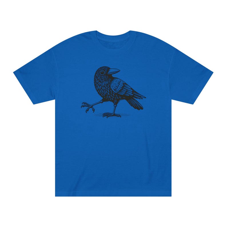 T-shirt en coton avec illustration d'oiseau - Unisexe image 4