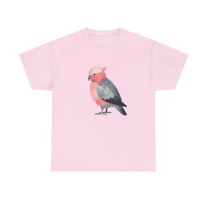 Galah Bird T-Shirt: Australian Nature Art, Unisex Heavy Cotton Tee image 5