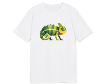 Buntes Chamäleon Illustration T-Shirt | Umweltfreundliches T-Shirt
