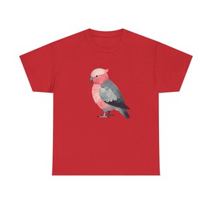 Galah Bird T-Shirt: Australian Nature Art, Unisex Heavy Cotton Tee image 6