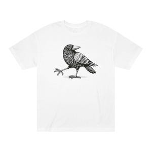 T-shirt en coton avec illustration d'oiseau - Unisexe image 1