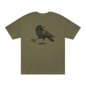 T-shirt en coton avec illustration d'oiseau - Unisexe image 2