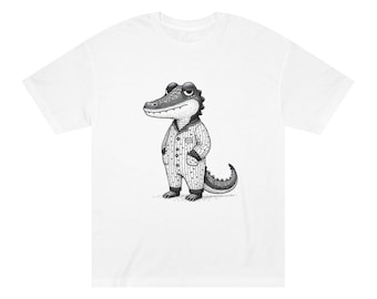 Camiseta de algodón de cocodrilo para adultos unisex (PJ.4.1)