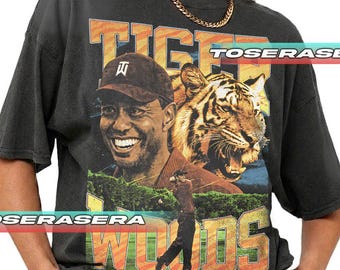 Tiger Woods Golf Legend Graphic Tee - PGA Tour Icon Shirt - Unisex Sport Fan Geschenk - Vintage Style Golf Bekleidung TD