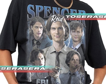 Spencer Reid Criminal Minds Graphic Tee – FBI Genius Character Shirt – Gift for Crime Show Fans – Unisex Fan Apparel FD