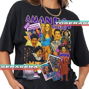 Camiseta unissex softstyle do The Amanda Show, camiseta para programa de variedades com esquetes cômicos, camiseta para séries de televisão com esquetes, camiseta engraçada para programa de TV, retrô anos 90