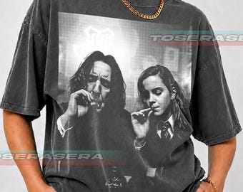 Snape and Hermione T-Shirt | Wizardry Portraits, Magic Book Illustration Funny Meme FD