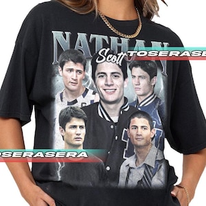 Nathan Scott  One Tree Hill Graphic Tee – 2000s Teen Drama Shirt – Tree Hill Ravens Basketball Fan Gift – Unisex TV Show Apparel