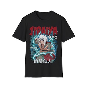 Sannin Jiraya Fan Merch T-Shirt, Anime inspiriert Unisex Softstyle T-Shirt, Grafik-T-Shirt, japanisches Anime-Shirt, Otaku Geschenk, Kleidung RZ Bild 4
