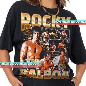 Camiseta unisex de la película Rocky Balboa, camiseta para amantes del cine, camiseta clásica de cine, camiseta vintage para cinéfilos, ropa para cinéfilos