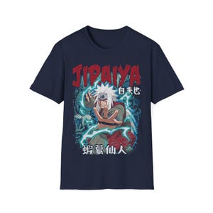 Sannin Jiraya Fan Merch T-Shirt, Anime inspiriert Unisex Softstyle T-Shirt, Grafik-T-Shirt, japanisches Anime-Shirt, Otaku Geschenk, Kleidung RZ Bild 6