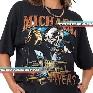 Michael Myers Film Unisex Softstyle T-Shirt, Horror Movie Tee, Halloween Graphic Shirt, Scary Film Merch, Classic Cinema Clothing