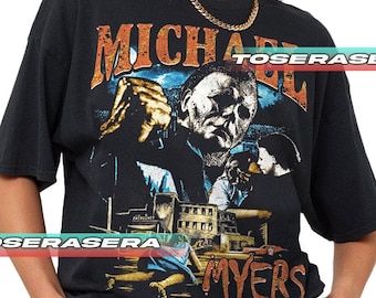 Michael Myers Film Unisex Softstyle T-Shirt, Horror Movie Tee, Halloween Graphic Shirt, Scary Film Merch, Classic Cinema Clothing