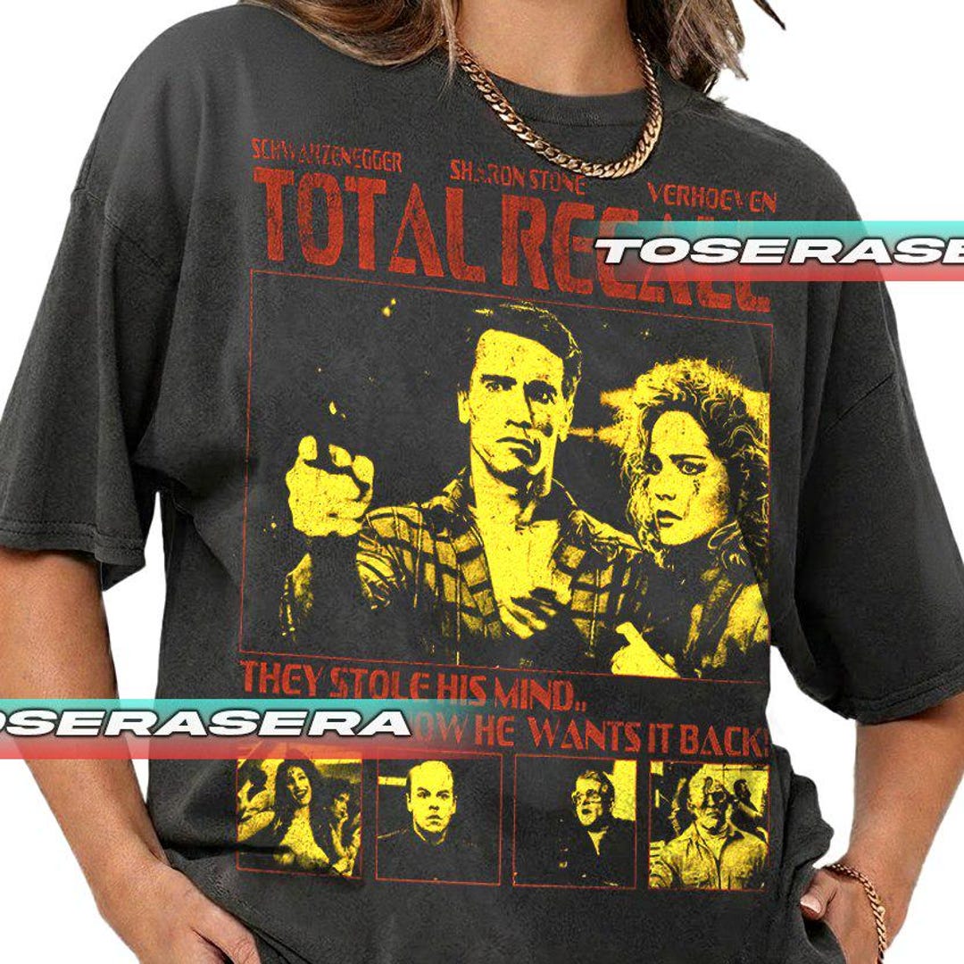 トータルリコール　Tシャツ　レア トータル・リコール ユニセックス T シャツ - レトロ SF 映画 T シャツ