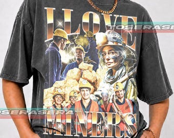 Coal Miner Appreciation Unisex Softstyle T-Shirt, I Love Miners Tee, Mining Enthusiast Gift Shirt, Miner Supporter Top FD