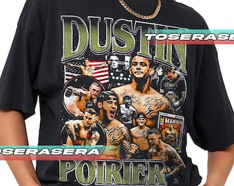 Dustin Poirier – Camiseta de luchador de la UFC – Camiseta gráfica de leyenda de las MMA – Regalo para fans de Diamond Poirier – Ropa unisex Fight Night TS13 FD