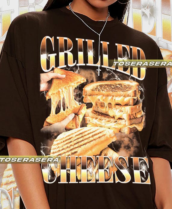 Grilled Cheese Unisex Softstyle T-Shirt, Comfortable Tee, Foodie Gift, Cheese Lover Shirt, Funny Graphic Top FD