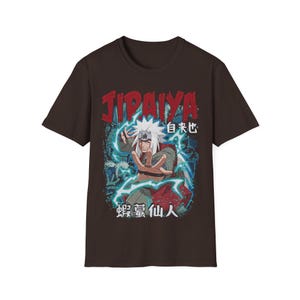 Sannin Jiraya Fan Merch T-Shirt, Anime inspiriert Unisex Softstyle T-Shirt, Grafik-T-Shirt, japanisches Anime-Shirt, Otaku Geschenk, Kleidung RZ Bild 5