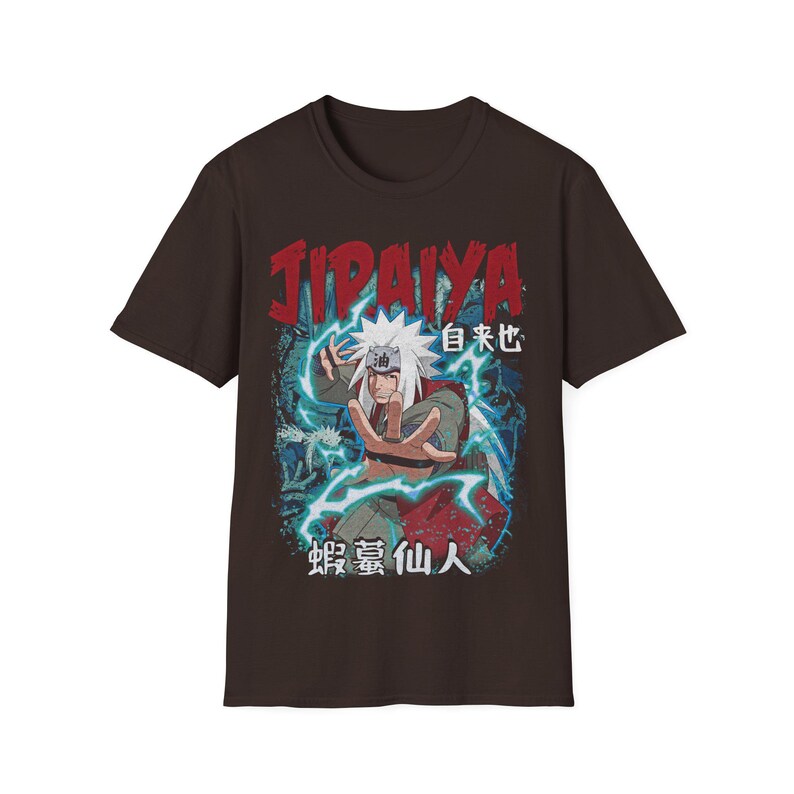 Sannin Jiraya Fan Merch T-Shirt, Anime inspiriert Unisex Softstyle T-Shirt, Grafik-T-Shirt, japanisches Anime-Shirt, Otaku Geschenk, Kleidung RZ Bild 5