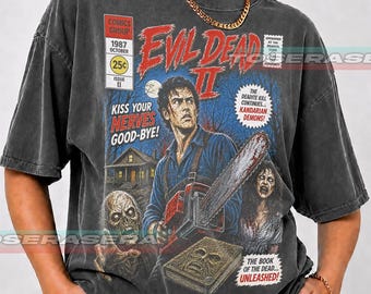 Evil Dead II Shirt | Evil Dead Horror Tee | Vintage Horror Movie Shirt | Retro Cult Horror Graphic Tee | Halloween Fan Gift YS