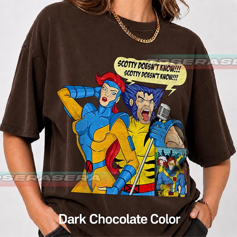 X-Men Scotty doesn't know Funny Meme T-Shirt BK image 12