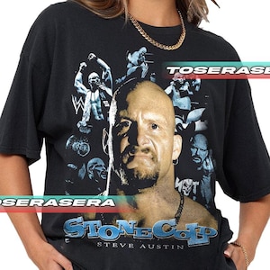 Stone Cold WWE Unisex Softstyle T-Shirt, Wrestling Fan Tee, Vintage Wrestler Shirt, WWE Geschenk für Ihn, Stone Cold Steve Austin Shirt