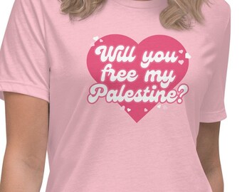 Maglietta rilassata Palestina gratuita