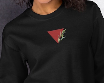 Girocollo Palestina, simbolo del triangolo rosso, triangolo palestinese, felpa, felpa con cappuccio Palestina libera, resistenza, simbolo della Palestina