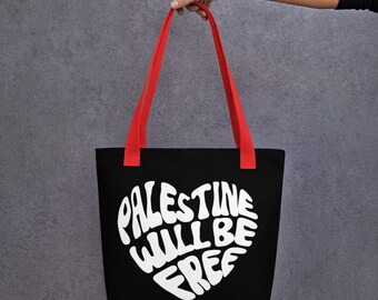 Palestine Will be Free Tote bag | Palestine Handbag | Free Palestine Bag