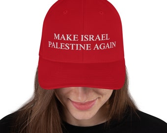 Cappellino Make Israel Palestine Again / Cappellino in twill strutturato per stile e comfort, regalo unico per gli attivisti
